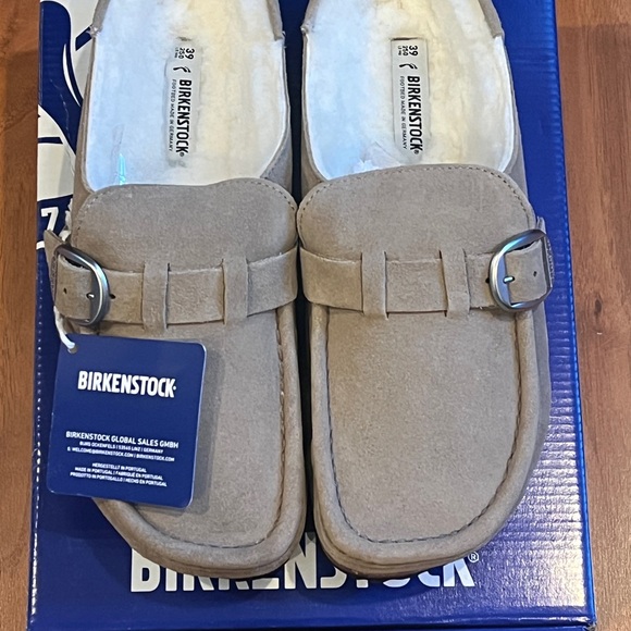 Birkenstock Buckley Shearling Suede - size 39 - NIB - Picture 2 of 5